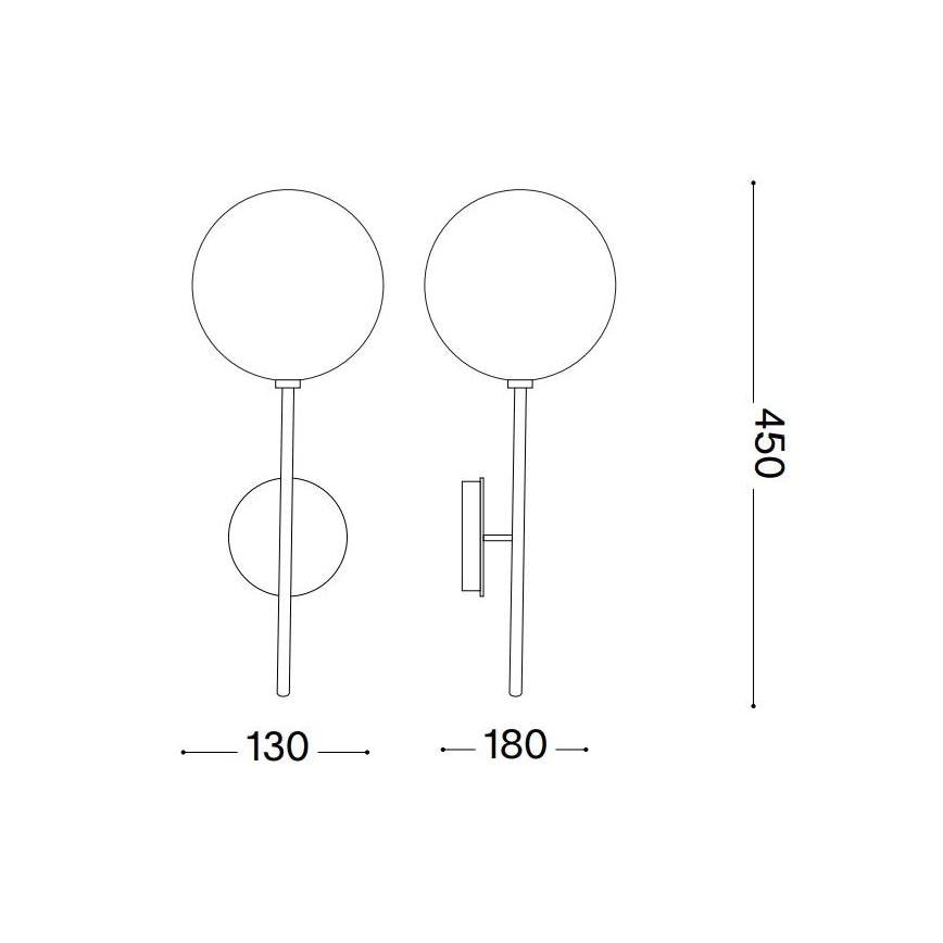Ideal Lux - LED sieninis šviestuvas EQUINOXE 1xG4/2W/230V blizgus chromas/dūminis