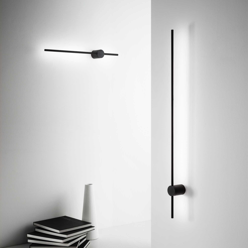 Ideal Lux - LED sieninis šviestuvas ESSENCE LED/12W/230V 3000K 70 cm CRI 90 juoda