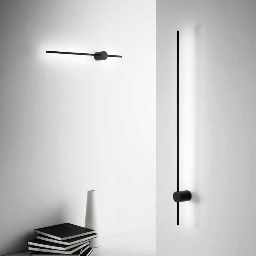 Ideal Lux - LED sieninis šviestuvas ESSENCE LED/12W/230V 4000K 70 cm CRI 90 juoda