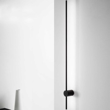 Ideal Lux - LED sieninis šviestuvas ESSENCE LED/19W/230V 124 cm 3000K CRI 90 juoda