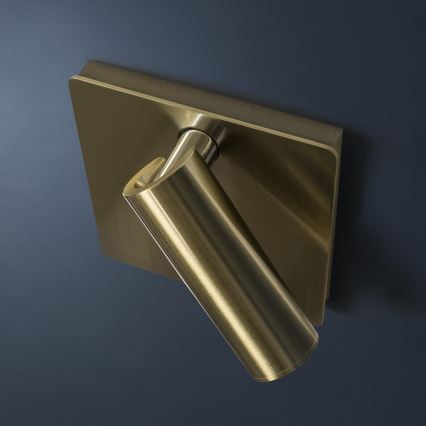 Ideal Lux - LED Sieninis taškinis šviestuvas LITE LED/3W/230V CRI 90 žalvaris
