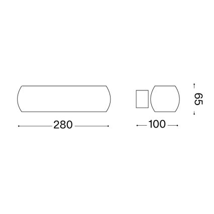 Ideal Lux - LED sieninis šviestuvas MORIS 2xG9/3W/230V baltas
