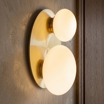 Ideal Lux - LED sieninis šviestuvas NINFEA 2xG9/3W/230V auksinis