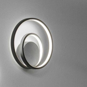 Ideal Lux - LED sieninis šviestuvas OZ LED/26W/230V CRI 90 juoda