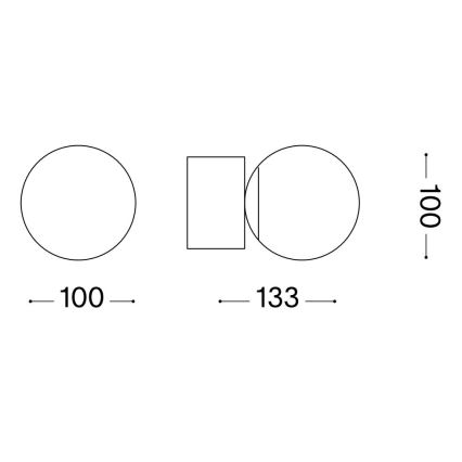 Ideal Lux - LED sieninis šviestuvas PERLAGE 1xG9/3W/230V auksas/balta