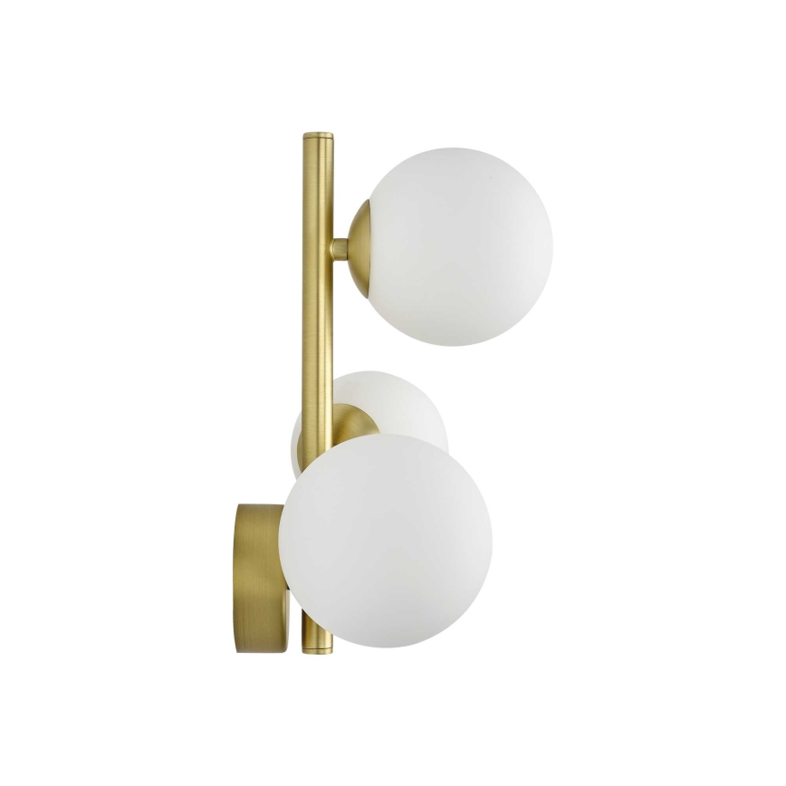 Ideal Lux - LED sieninis šviestuvas PERLAGE 3xG9/3W/230V auksas/balta
