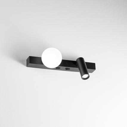 Ideal Lux - LED sieninis šviestuvas PING PONG 2xLED/3W/230V CRI 90 juoda