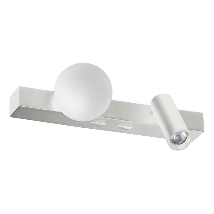 Ideal Lux - LED sieninis šviestuvas PING PONG 2xLED/3W/230V CRI 90 matinis chromas