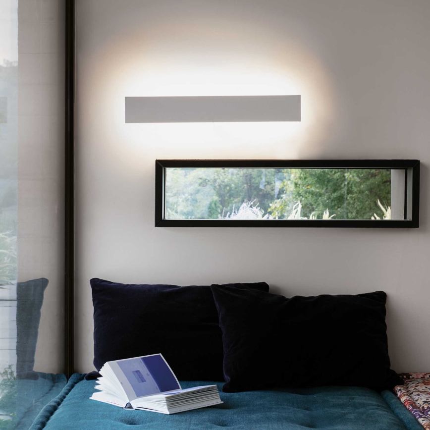 Ideal Lux - LED sieninis šviestuvas ZIG ZAG LED/23W/230V 53 cm CRI 90 balta
