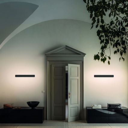 Ideal Lux - LED sieninis šviestuvas ZIG ZAG LED/30W/230V 75 cm CRI 90 juoda