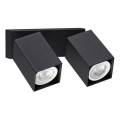 Ideal Lux - LED sieninis taškinis šviestuvas DYNAMITE 2xGU10/7W/230V CRI 90 juodas
