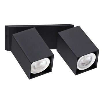 Ideal Lux - LED sieninis taškinis šviestuvas DYNAMITE 2xGU10/7W/230V CRI 90 juodas