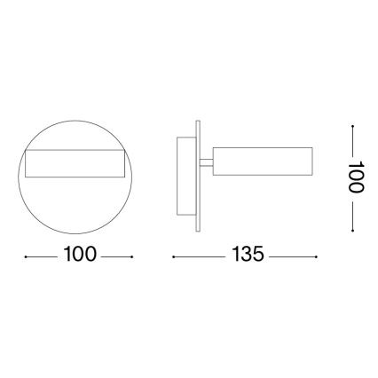 Ideal Lux - LED sieninis taškinis šviestuvas OBY LED/6W/230V CRI 90 balta