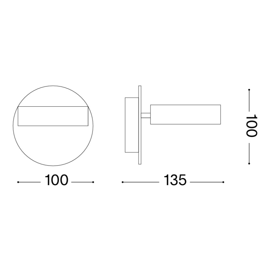 Ideal Lux - LED sieninis taškinis šviestuvas OBY LED/6W/230V CRI 90 balta