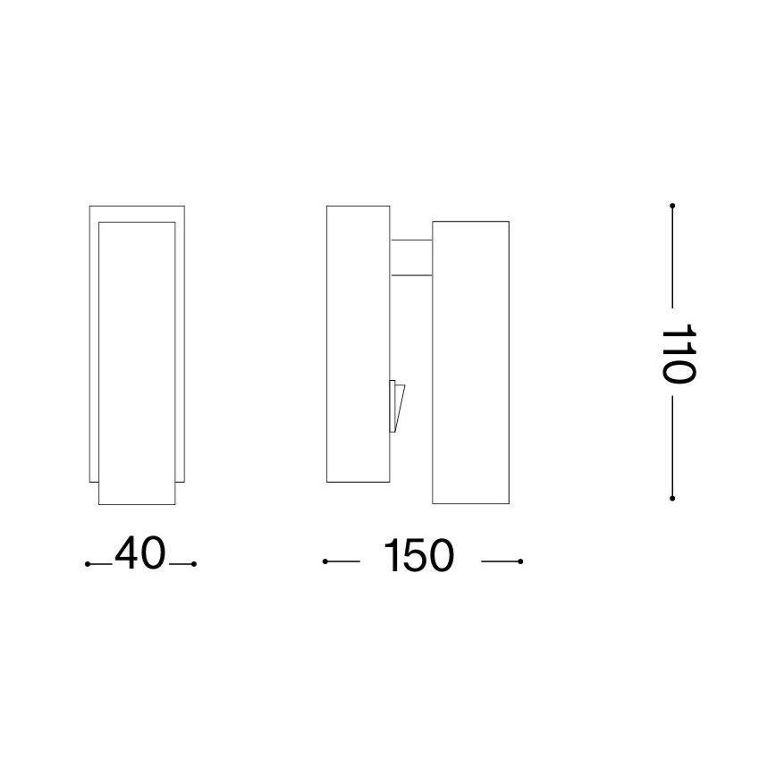 Ideal Lux - LED sieninis taškinis šviestuvas PAGE LED/3W/230V CRI 90 baltas