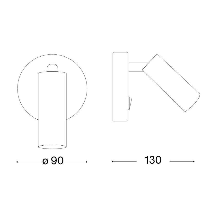 Ideal Lux - LED sieninis taškinis šviestuvas PAGE LED/3W/230V CRI 90 baltas