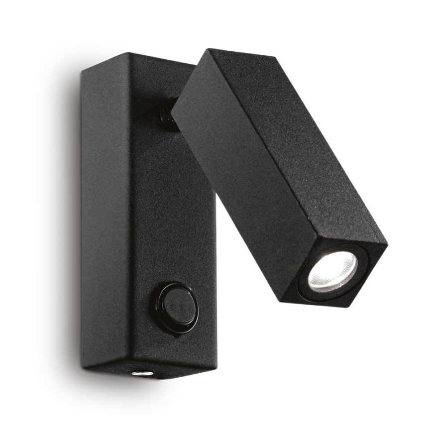 Ideal Lux - LED sieninis taškinis šviestuvas PAGE LED/3W/230V CRI 90 juodas