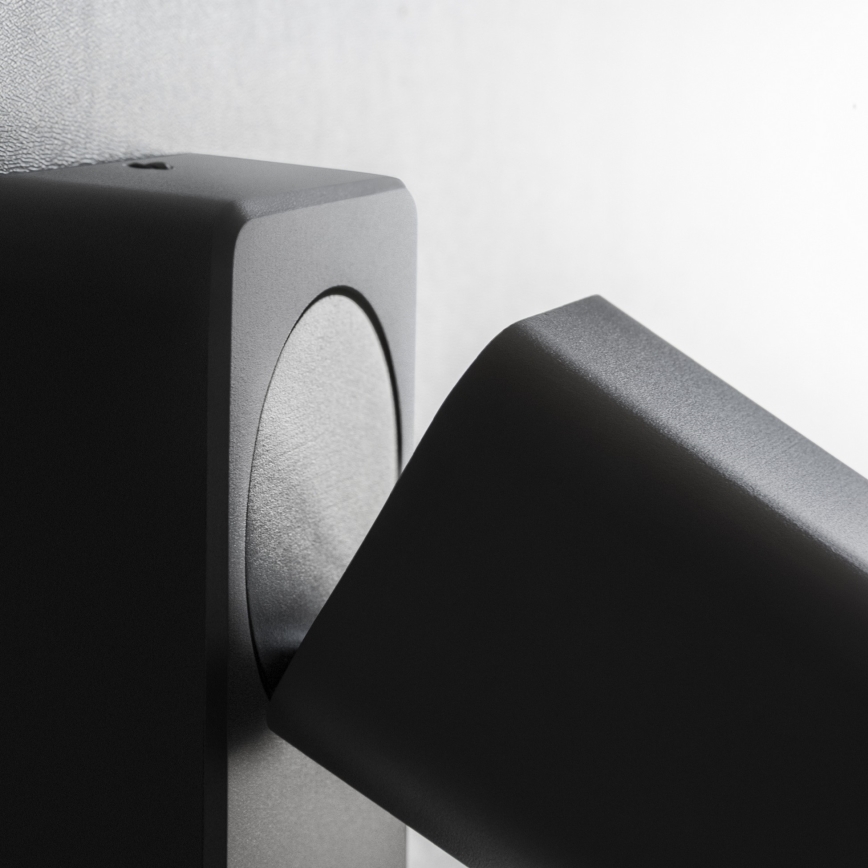 Ideal Lux - LED sieninis taškinis šviestuvas RUDY 1xGU10/7W/230V CRI 90 juodas