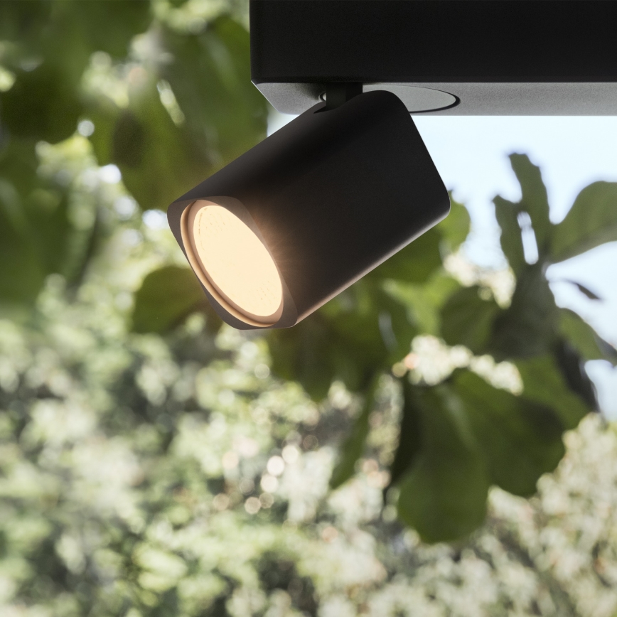 Ideal Lux - LED sieninis taškinis šviestuvas RUDY 2xGU10/7W/230V CRI 90 juodas