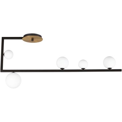 Ideal Lux - LED sietynas BIRDS 5xG9/3W/230V juoda/auksas