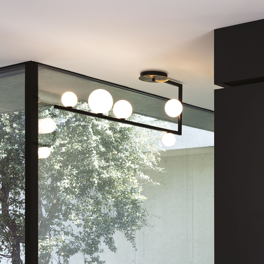 Ideal Lux - LED sietynas BIRDS 5xG9/3W/230V juoda/auksas