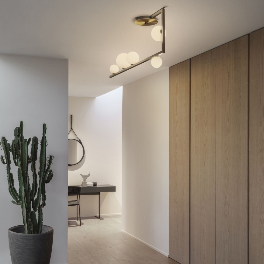 Ideal Lux - LED sietynas BIRDS 5xG9/3W/230V juoda/auksas