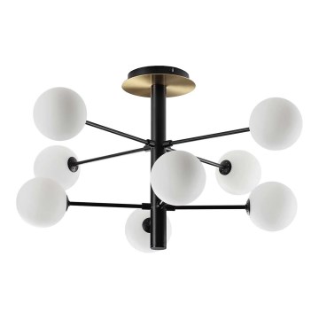 Ideal Lux - LED sietynas COSMOPOLITAN 8xG9/3W/230V diametras 64 cm juoda