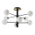 Ideal Lux - LED sietynas COSMOPOLITAN 8xG9/3W/230V diametras 64 cm juoda