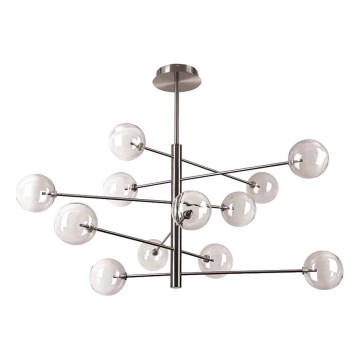 Ideal Lux - LED sietynas EQUINOXE 12xG4/2W/230V diametras 128,1 cm blizgus chromas/dūminis