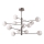 Ideal Lux - LED sietynas EQUINOXE 12xG4/2W/230V diametras 128,1 cm blizgus chromas/dūminis