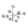 Ideal Lux - LED sietynas EQUINOXE 8xG4/2W/230V diametras 128 cm blizgus chromas/dūminis