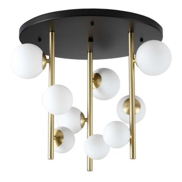 Ideal Lux - LED sietynas PERLAGE 9xG9/3W/230V diametras 55 cm auksas/balta