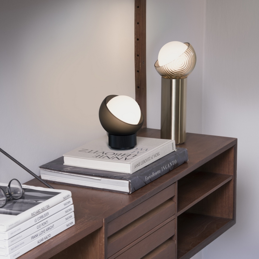 Ideal Lux - LED stalinė lempa BLOOM 1xG9/3W/230V auksinė/dūminė smėlio spalvos