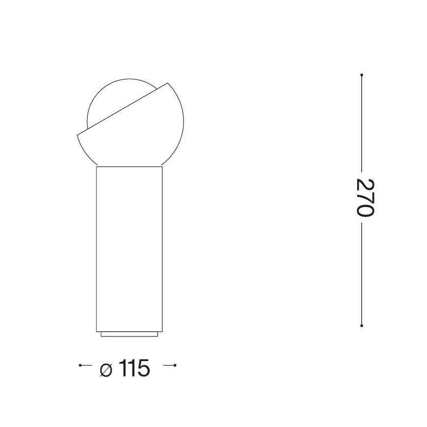 Ideal Lux - LED stalinė lempa BLOOM 1xG9/3W/230V auksinė/dūminė smėlio spalvos