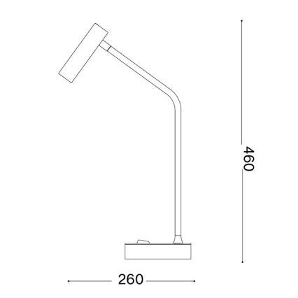 Ideal Lux - LED stalinė lempa EASY LED/3,5W/230V CRI 90 balta