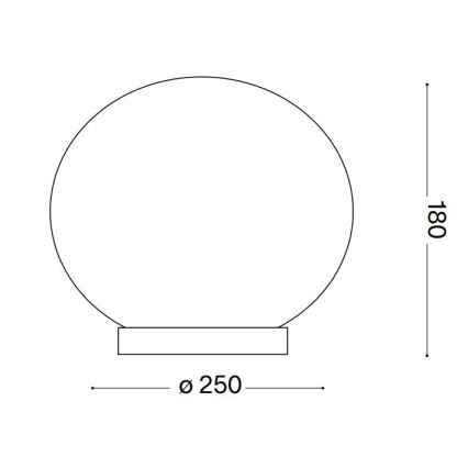 Ideal Lux - LED stalinis šviestuvas CANDY 1xG9/3W/230V diametras 25 cm balta