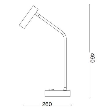 Ideal Lux - LED stalinis šviestuvas EASY LED/3,5W/230V CRI 90 žalvaris