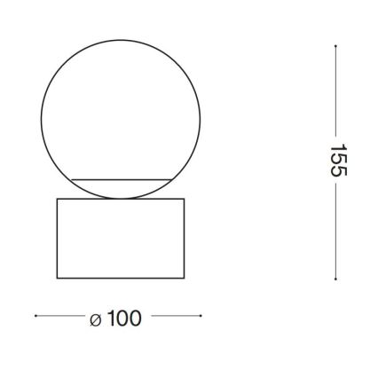 Ideal Lux - LED stalinis šviestuvas PERLAGE 1xG9/3W/230V auksas/balta