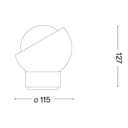 Ideal Lux - LED stalo lempa BLOOM 1xG9/3W/230V auksinė/dūminė smėlinė