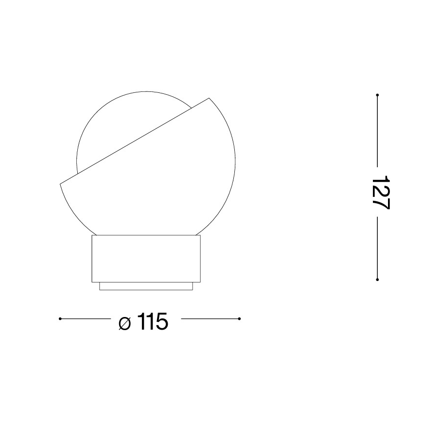 Ideal Lux - LED stalo lempa BLOOM 1xG9/3W/230V auksinė/dūminė smėlinė