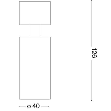 Ideal Lux - LED taškinis šviestuvas DYNAMITE 1xGU10/7W/230V CRI 90 juoda
