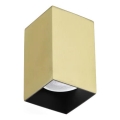 Ideal Lux - LED taškinis šviestuvas LOOK 1xGU10/7W/230V CRI 90 6x6 cm žalvaris
