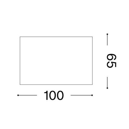 Ideal Lux - LED taškinis šviestuvas SPIKE 1xGX53/9W/230V 10x10 cm aukso spalvos