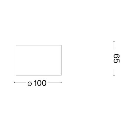 Ideal Lux - LED taškinis šviestuvas SPIKE 1xGX53/9W/230V, skersmuo 10 cm, vario spalvos