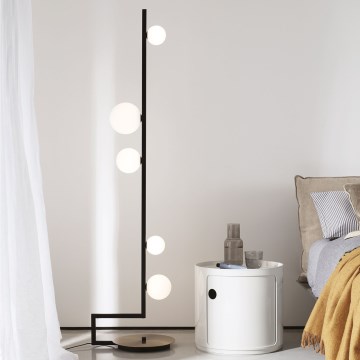 Ideal Lux - LED toršeras BIRDS 5xG9/3W/230V juoda/auksas