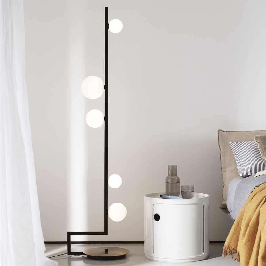Ideal Lux - LED toršeras BIRDS 5xG9/3W/230V juoda/auksas