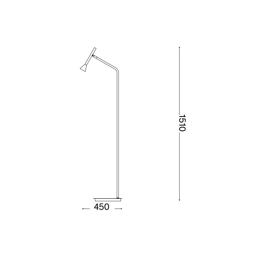 Ideal Lux - LED toršeras DIESIS LED/4,5W/230V CRI 95 juoda