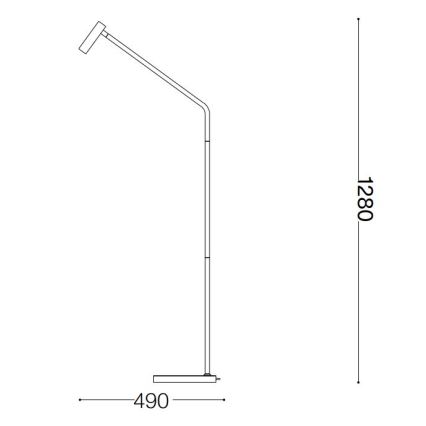 Ideal Lux - LED toršeras EASY LED/3,5W/230V CRI 90 balta