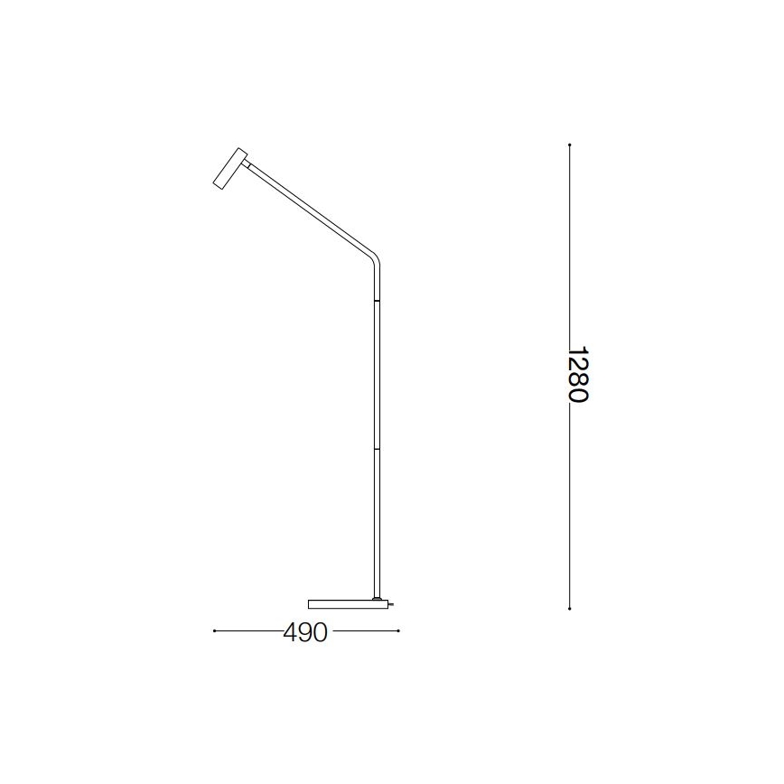 Ideal Lux - LED toršeras EASY LED/3,5W/230V CRI 90 juoda