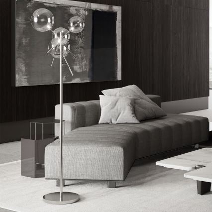 Ideal Lux - LED toršeras EQUINOXE 4xG4/2W/230V blizgus chromas/permatoma